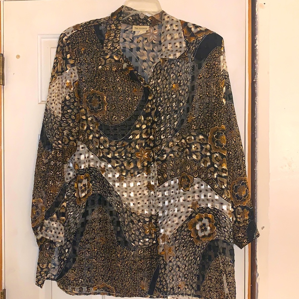 Wild print top